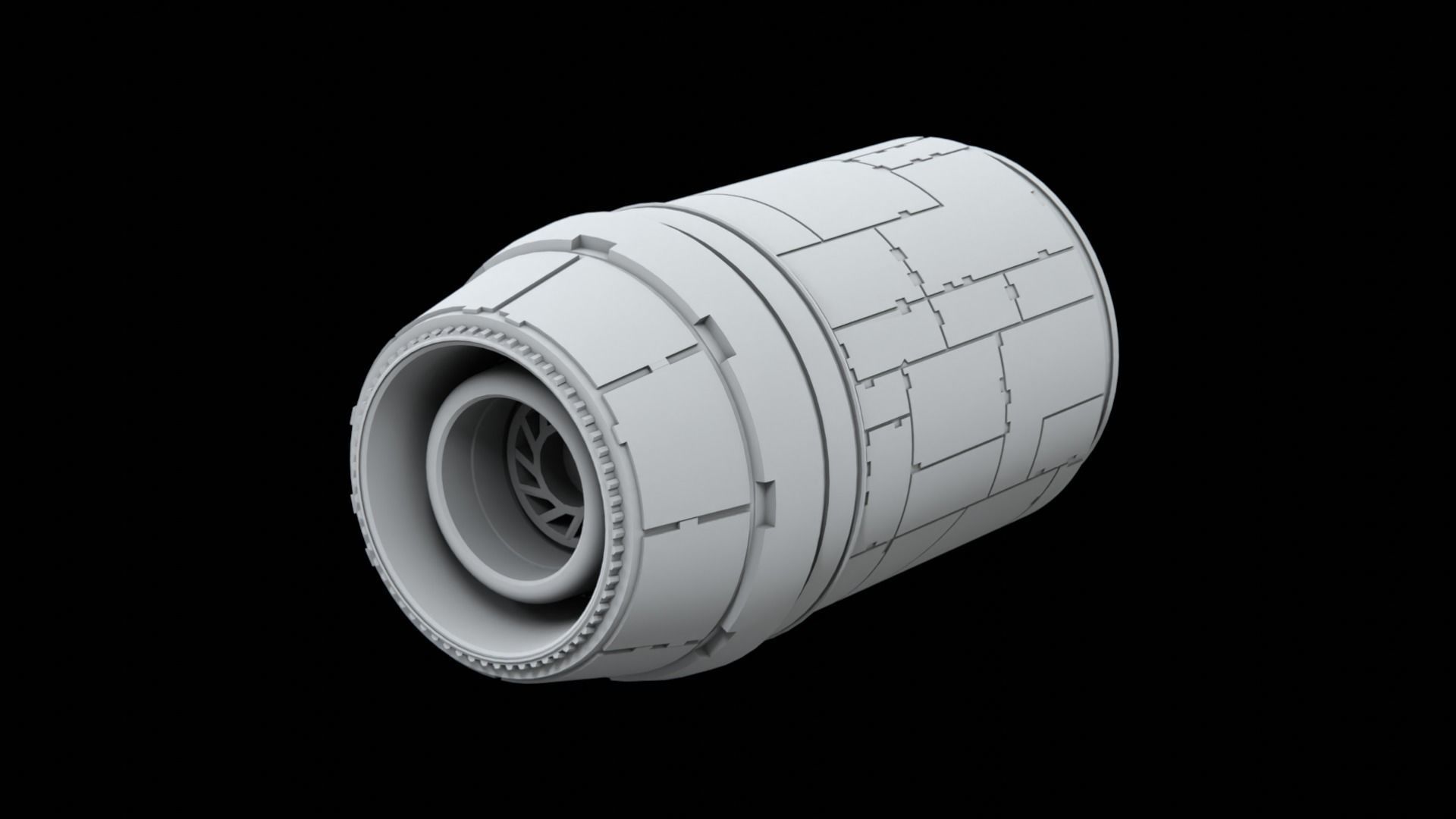 Sci-Fi KitBash Engine Pack II - Star Wars 3D model_7