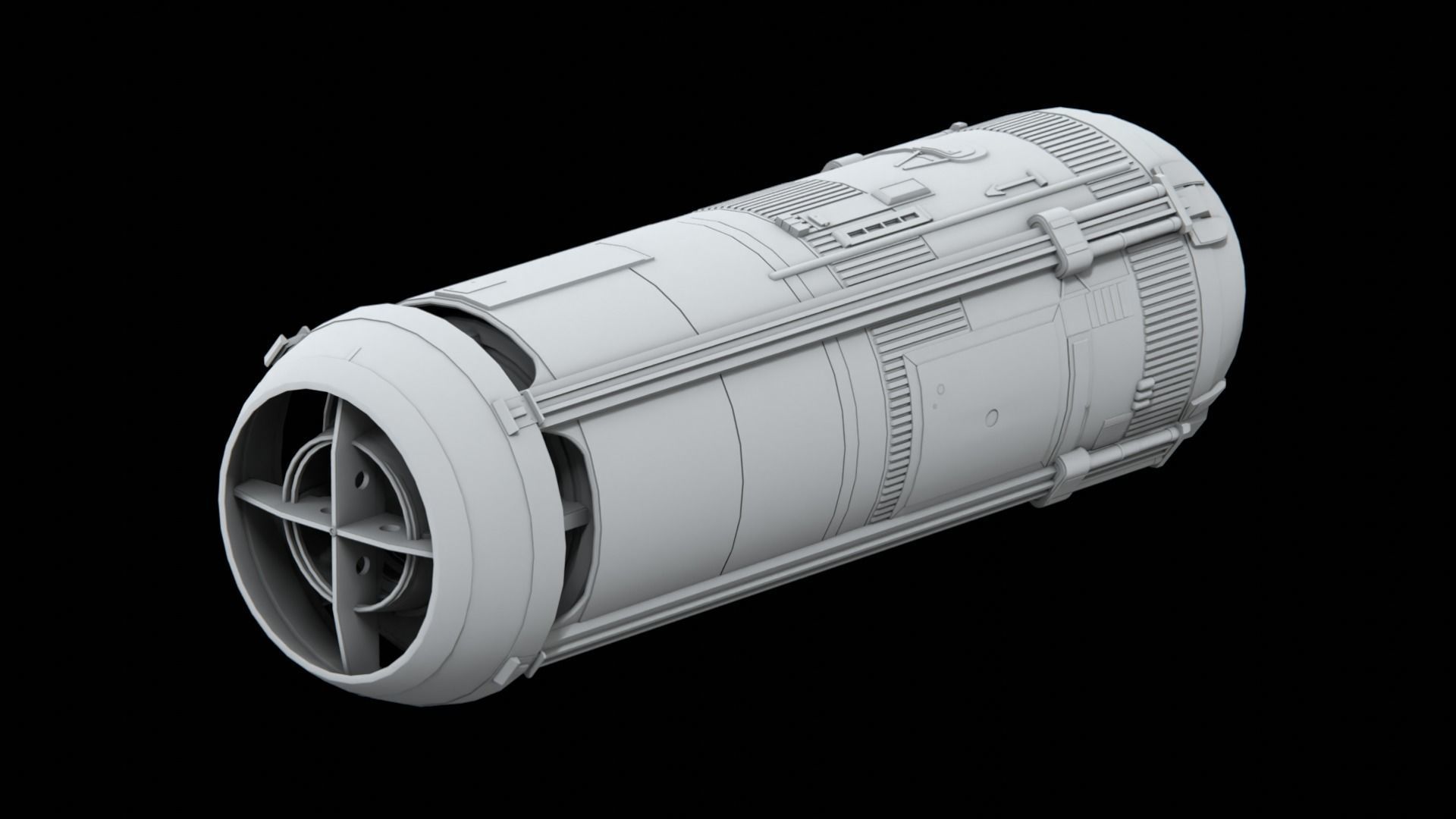 Sci-Fi KitBash Engine Pack II - Star Wars 3D model_2