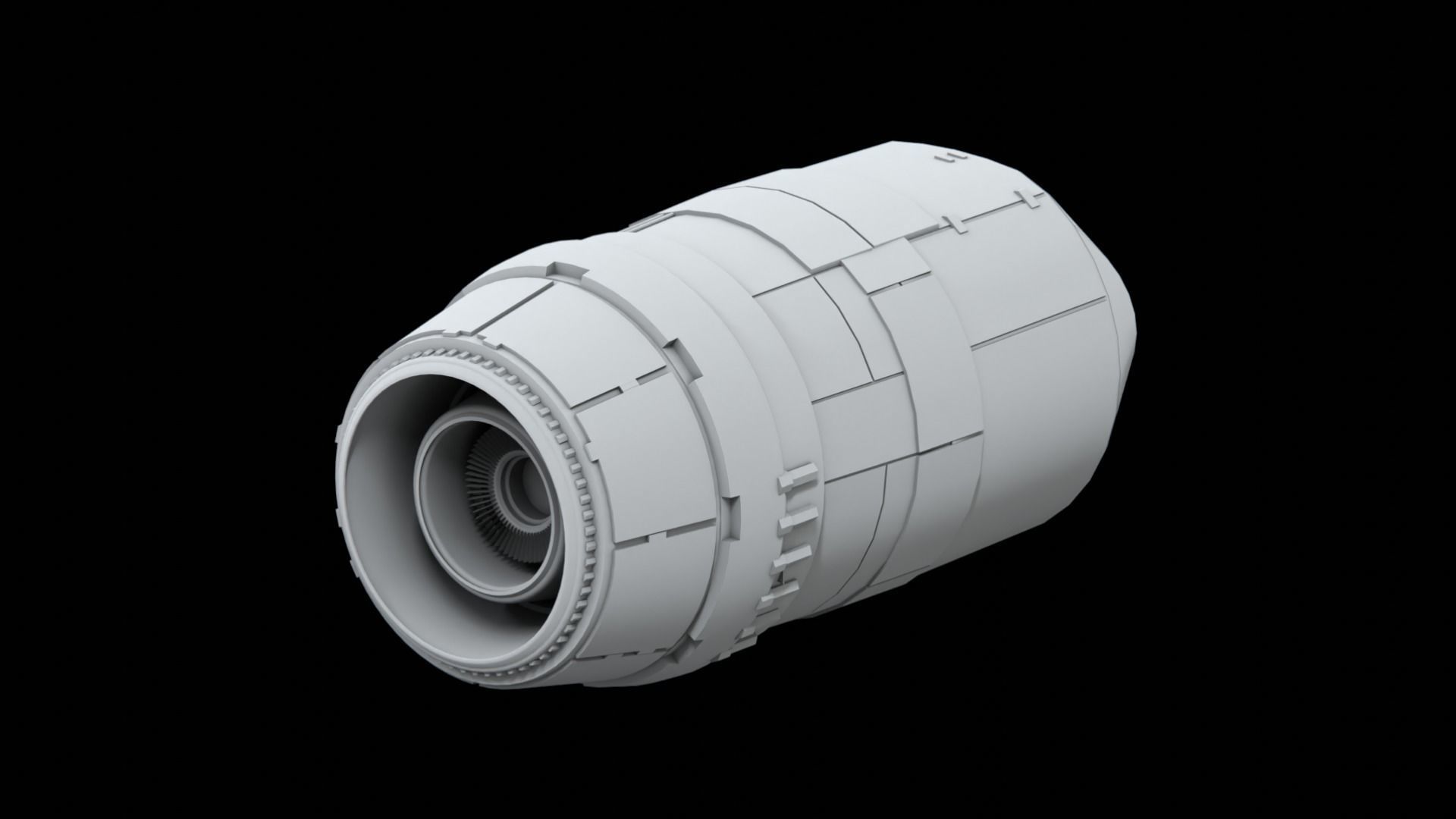 Sci-Fi KitBash Engine Pack II - Star Wars 3D model_6