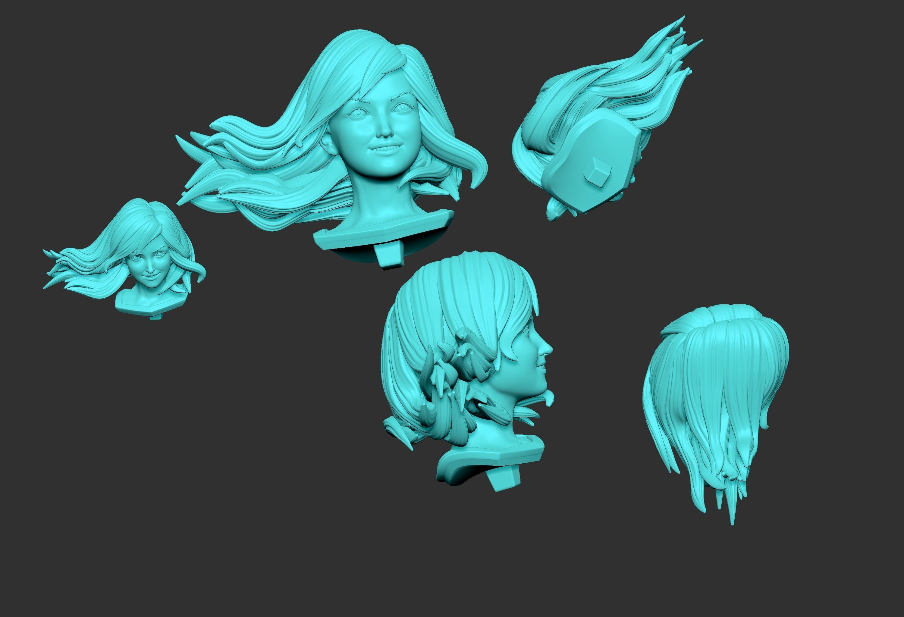 SUPERGIRL woman in poses 3D print model_17