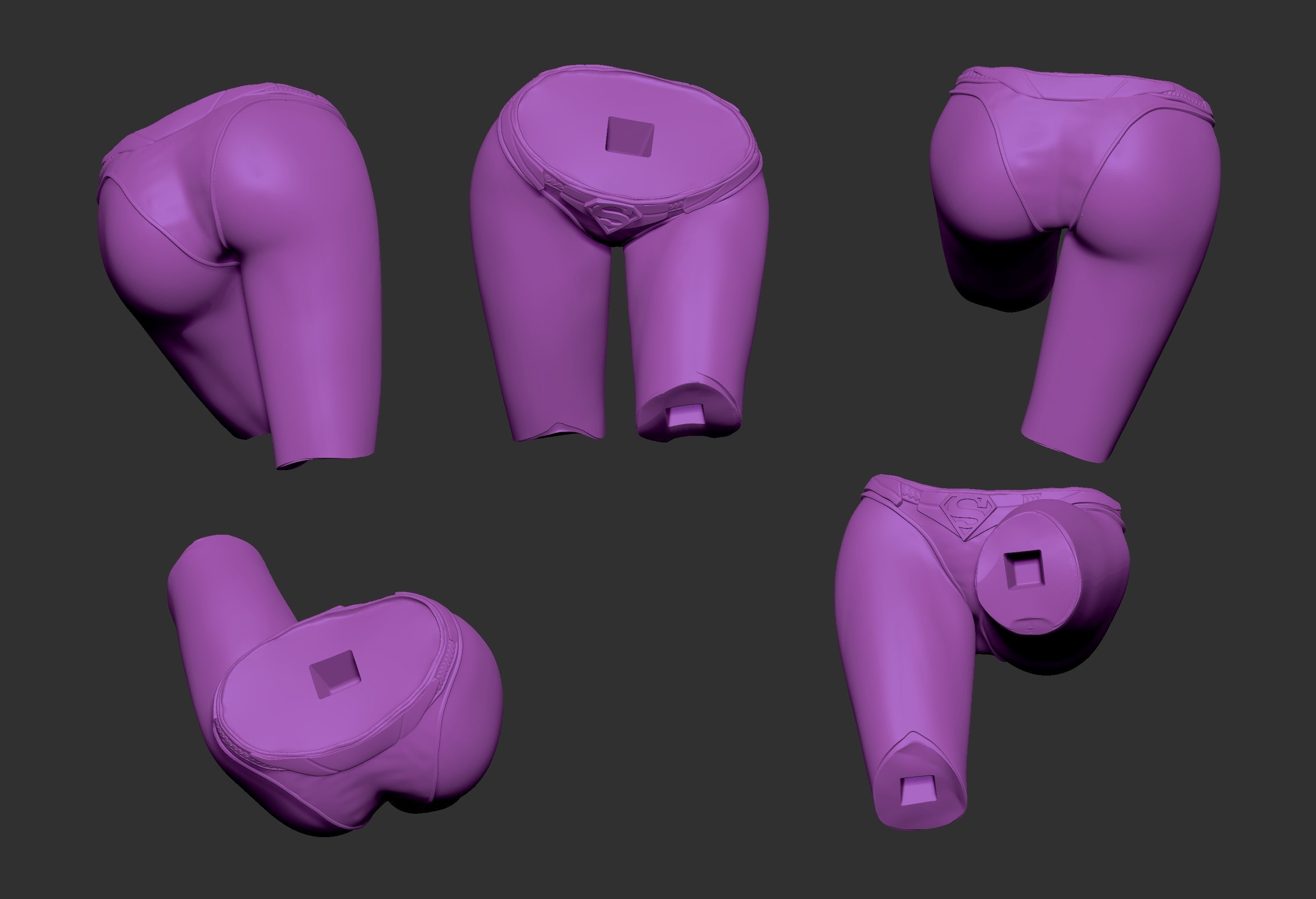 SUPERGIRL woman in poses 3D print model_24