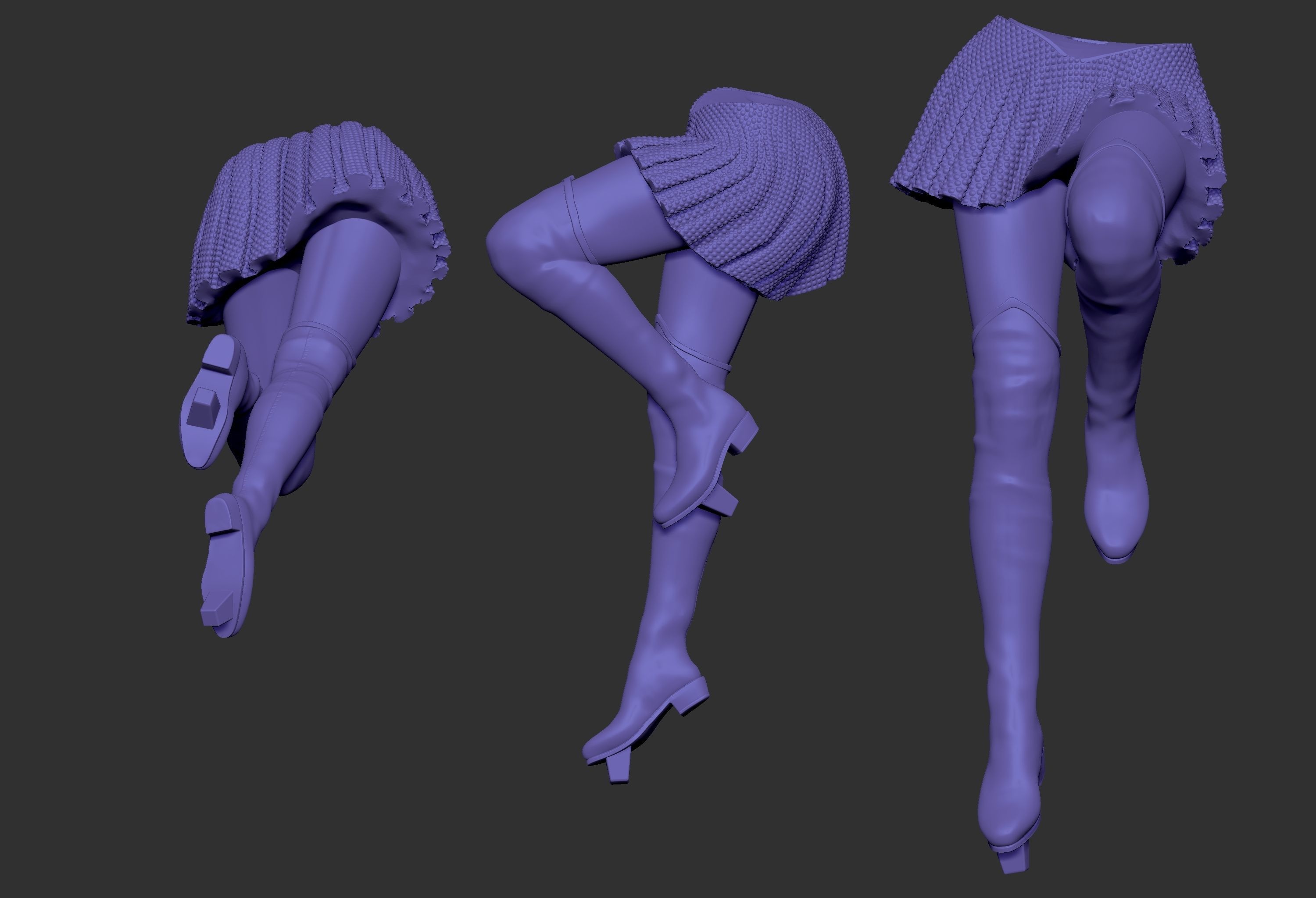 SUPERGIRL woman in poses 3D print model_9