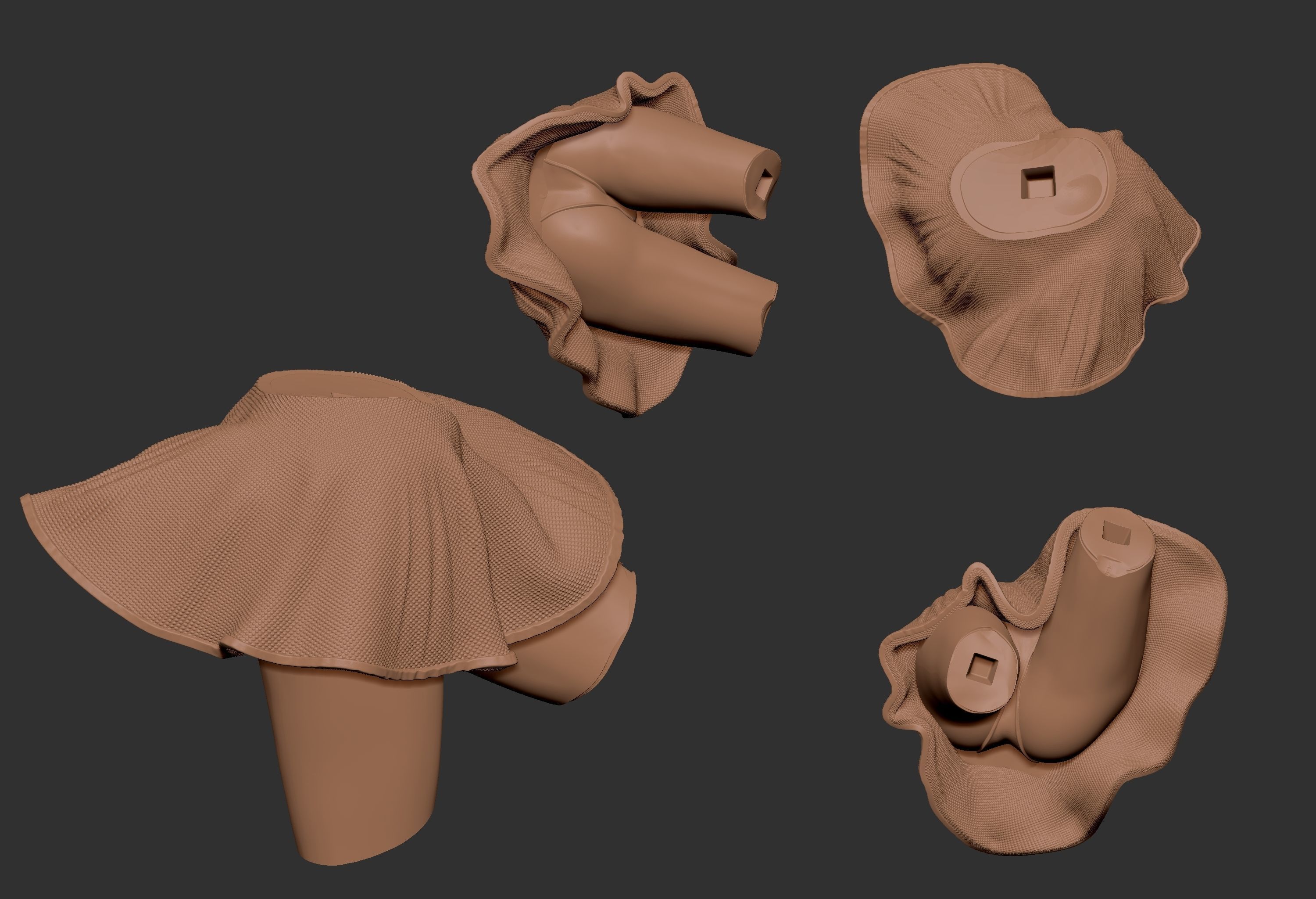 SUPERGIRL woman in poses 3D print model_6