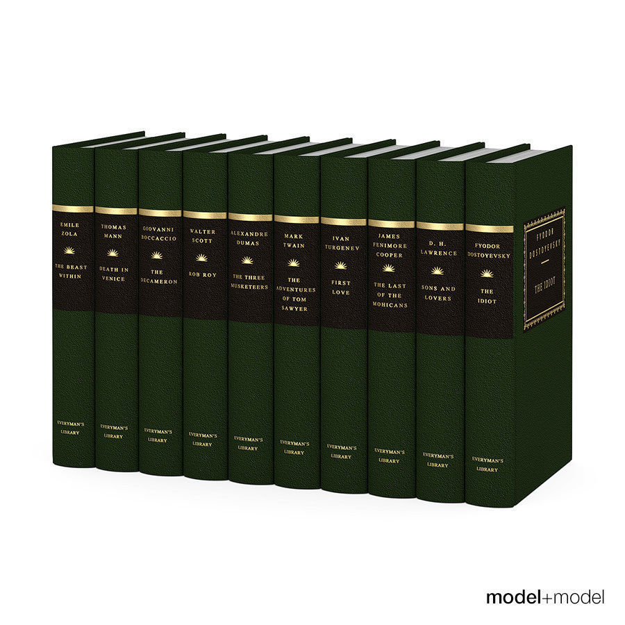Everyman s library classics book series 3D model_2