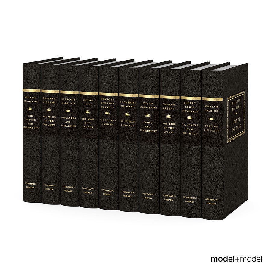 Everyman s library classics book series 3D model_1