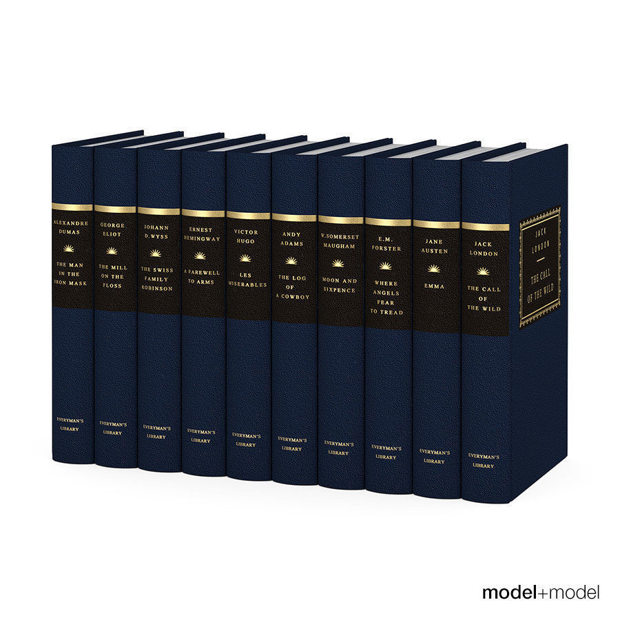 Everyman s library classics book series 3D model_3