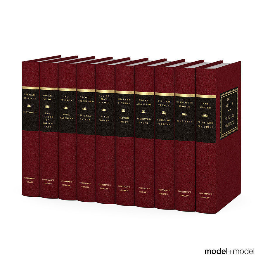 Everyman s library classics book series 3D model_0