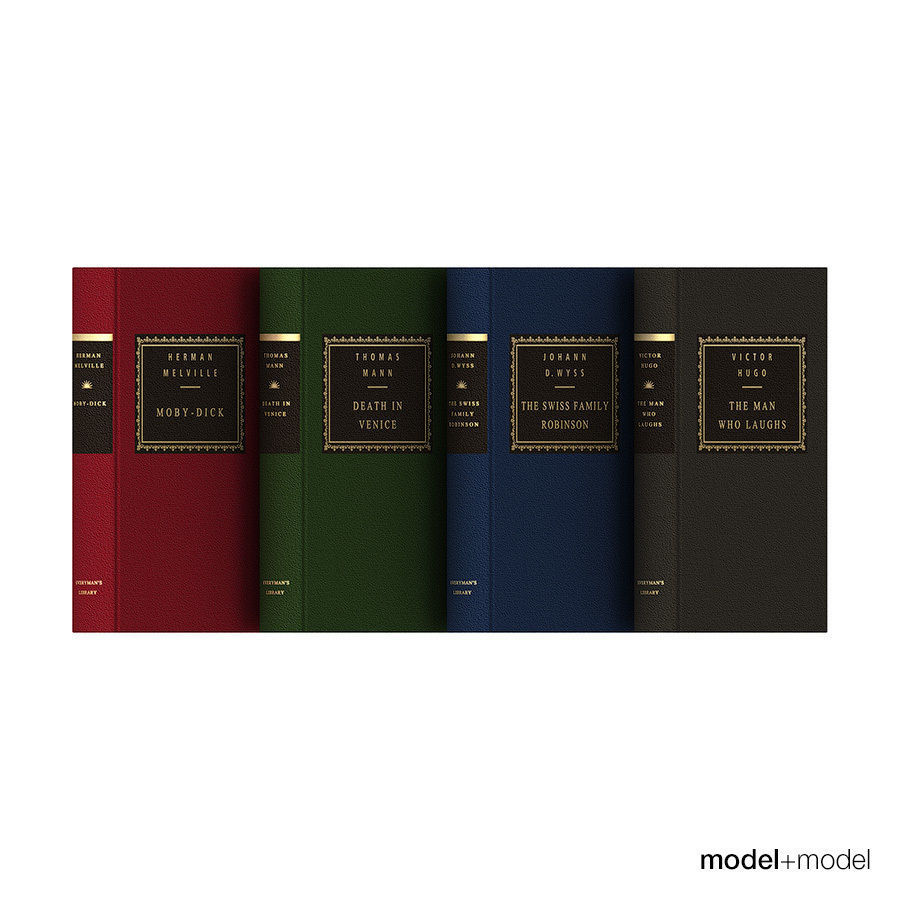 Everyman s library classics book series 3D model_5