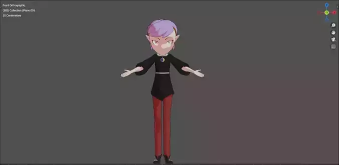 Amity Blight Cell Shaded Free low-poly 3D model