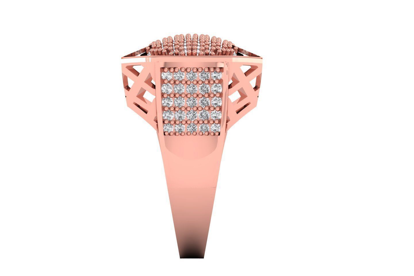 Solitaire Wedding Engagement Men Ring 3dm STL OBJ FBX details 3D print model_1