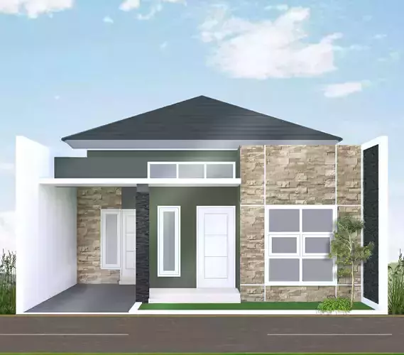 Minimalist House 3D model