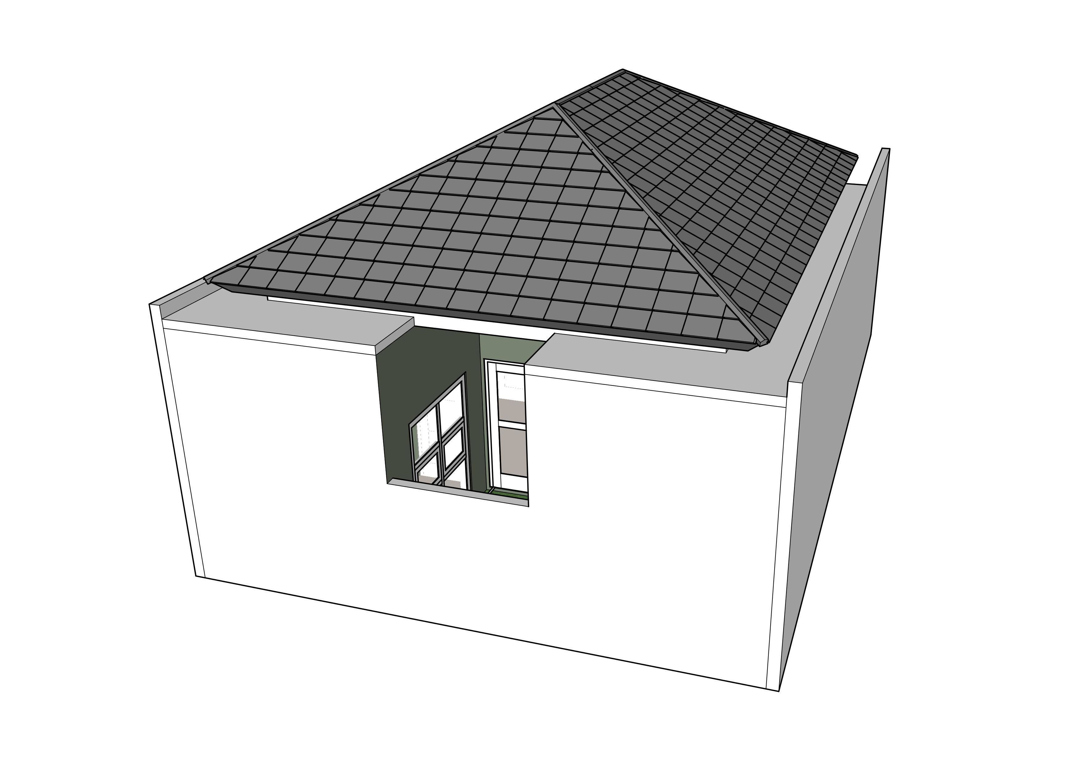 Minimalist House 3D model_10
