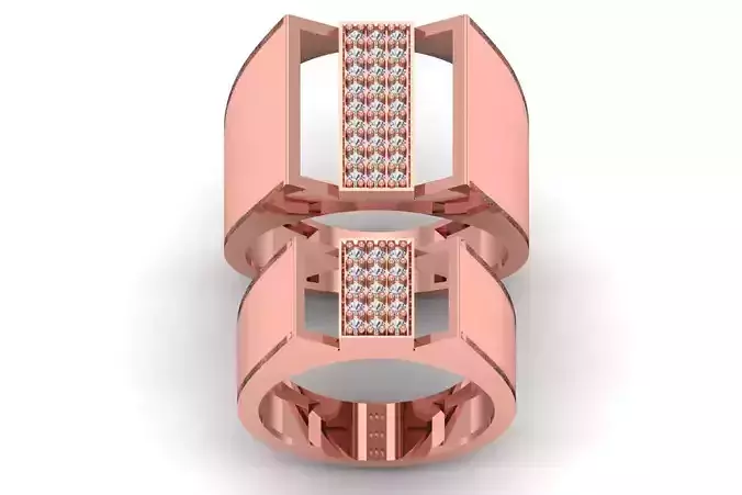 Solitaire Wedding Engagement Ring 3dm STL OBJ FBX details