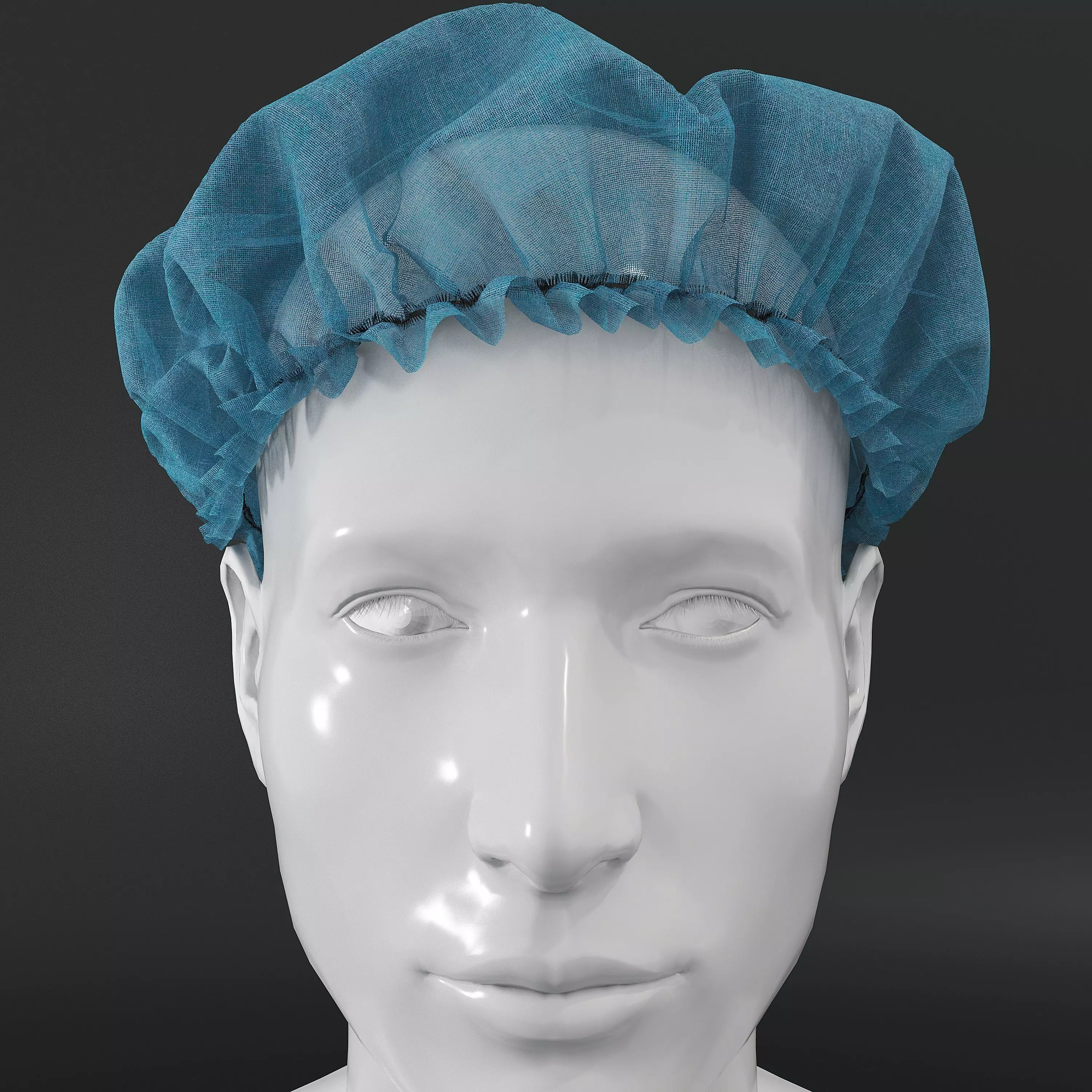 medical cap Low-poly 3D model