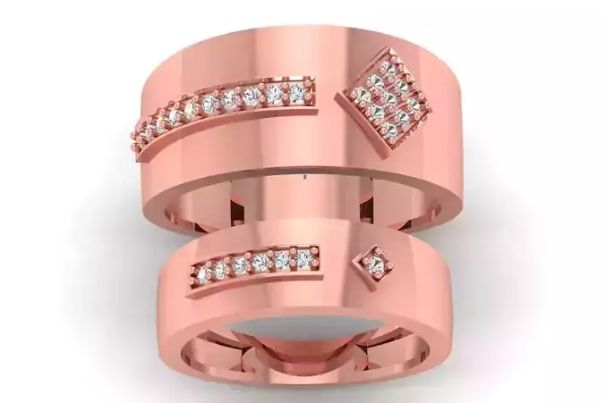 Solitaire Wedding Engagement Ring 3dm STL OBJ FBX details