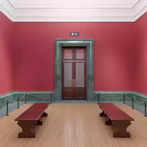 Museum Interior - London National Gallery - Room 10