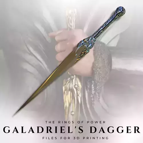 Dagger of Galadriel from The Rings of Power 3D print model