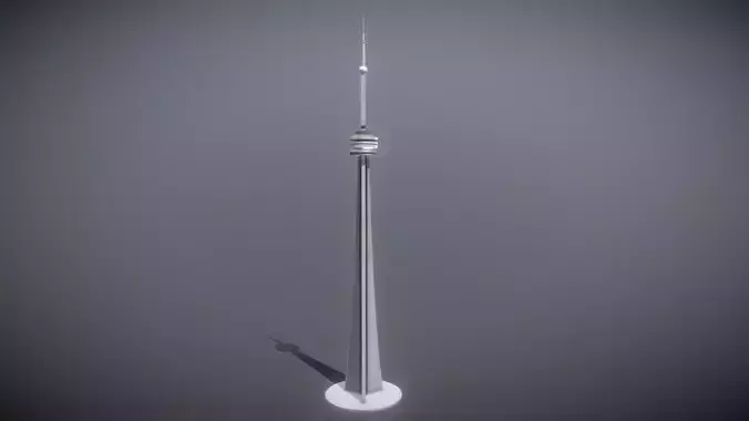 CN Tower Low-poly 3D model