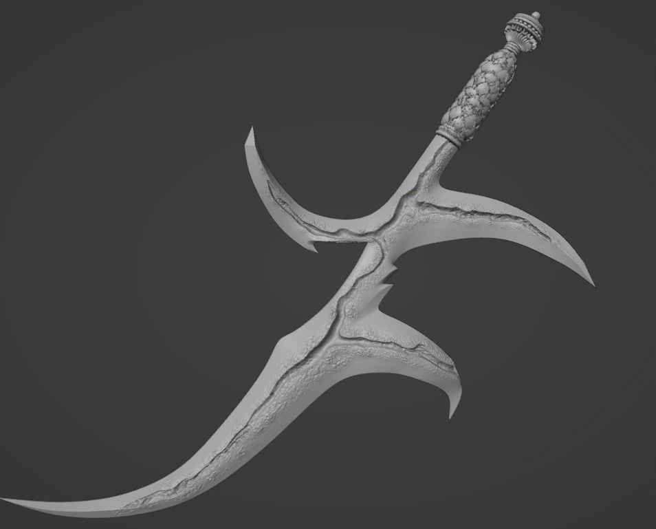 Elden Ring Black Knife cosplay props 3D printable 3D print model_5