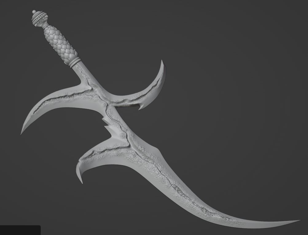 Elden Ring Black Knife cosplay props 3D printable 3D print model_1