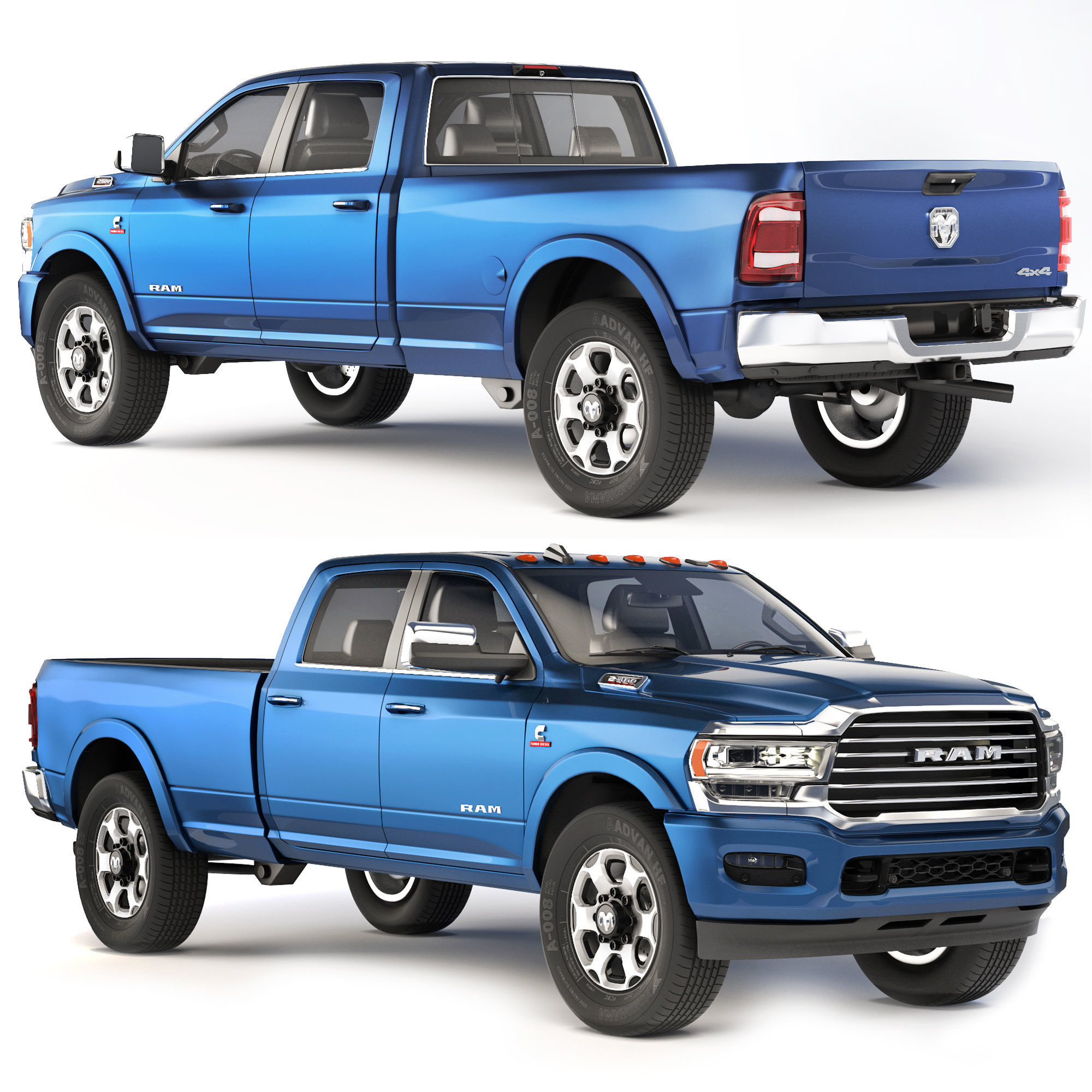 RAM 2500 2021 3D model_12