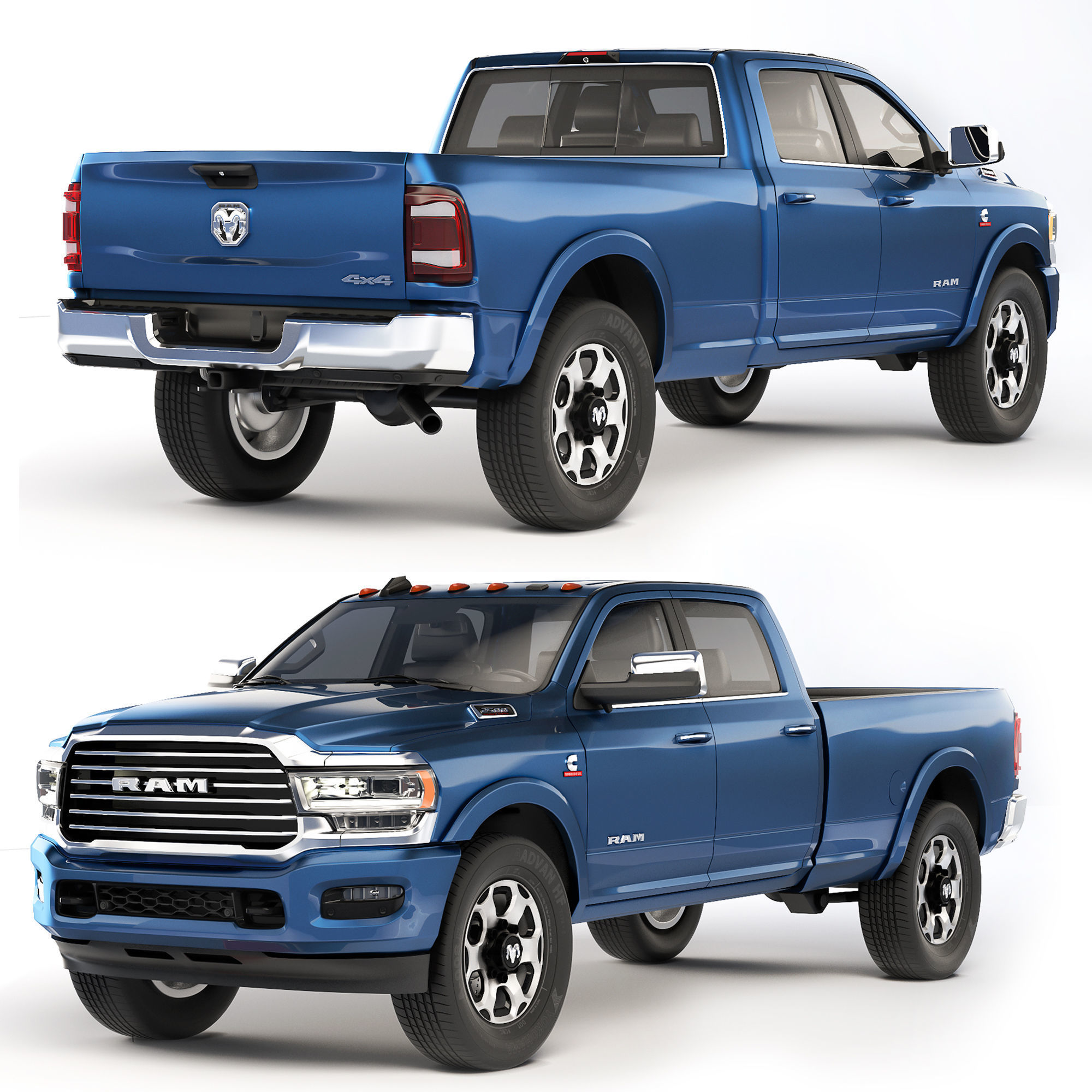 RAM 2500 2021 3D model_11