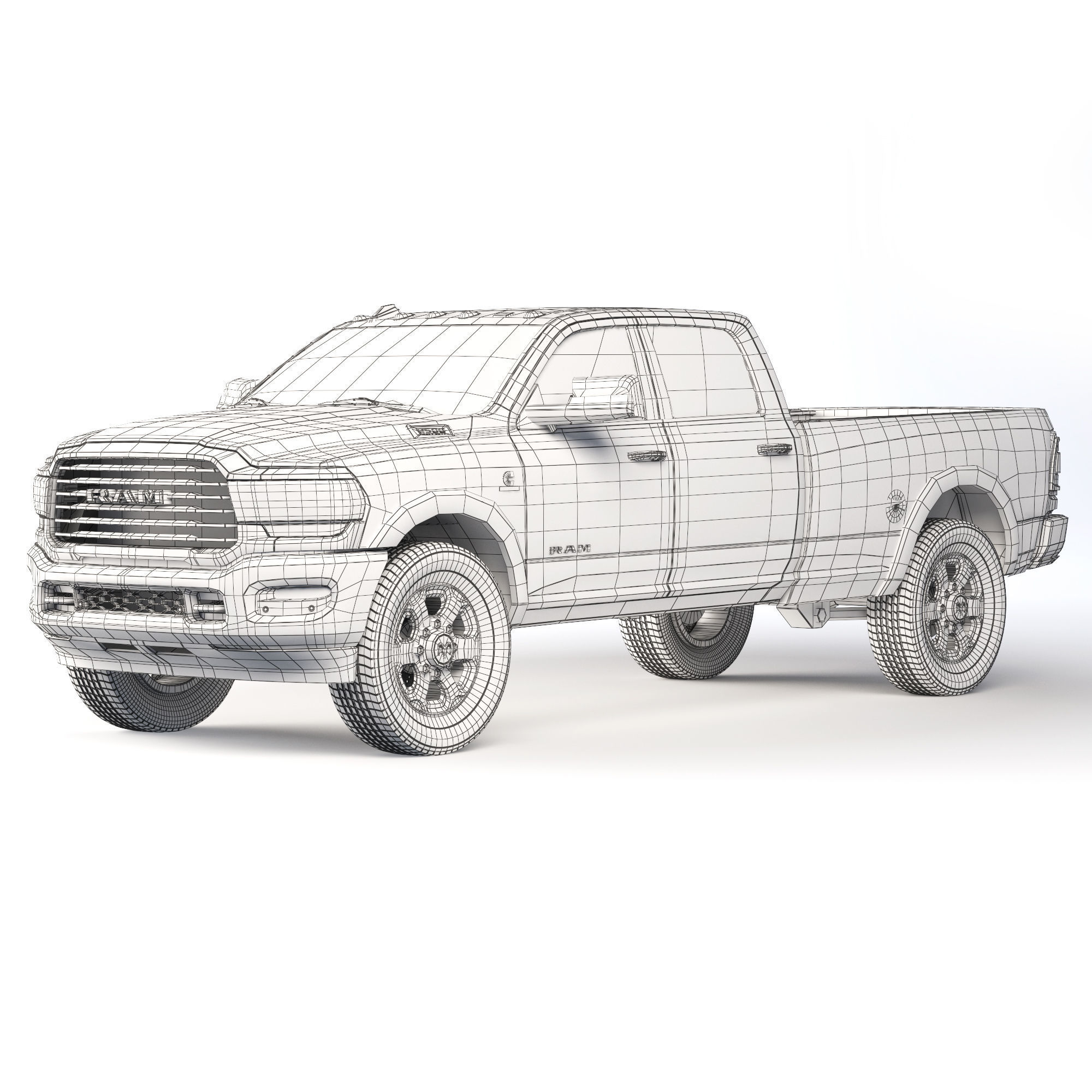 RAM 2500 2021 3D model_5