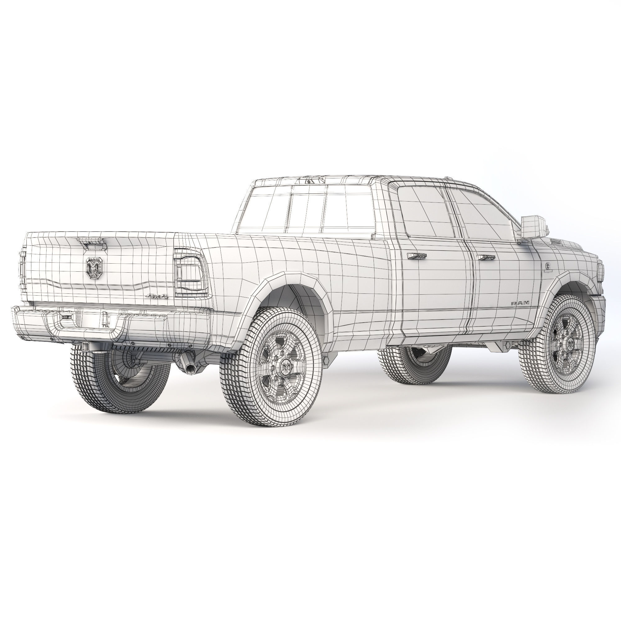 RAM 2500 2021 3D model_4
