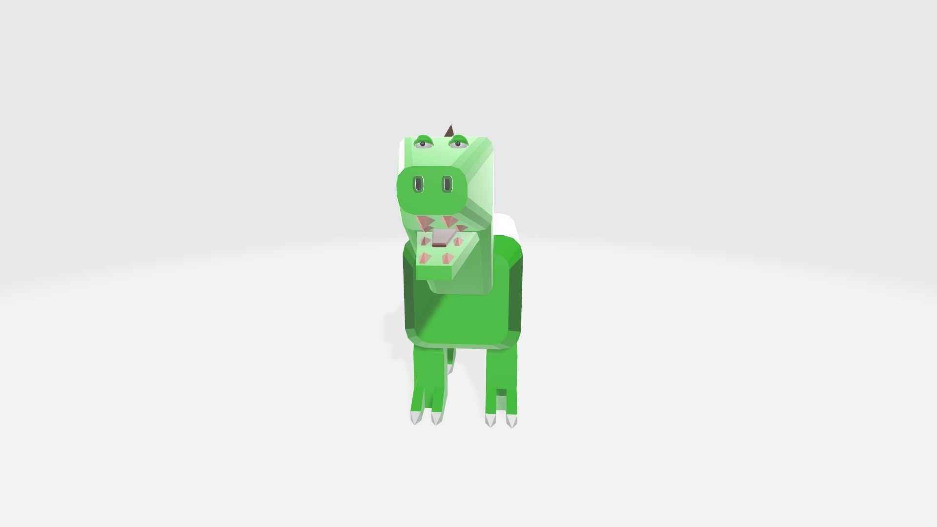 Low poly cube dino for free Free low-poly 3D model_15