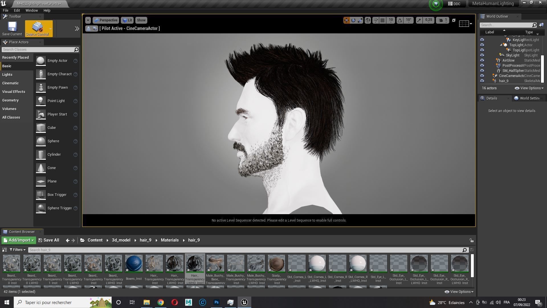 hair style Low-poly 3D model_18