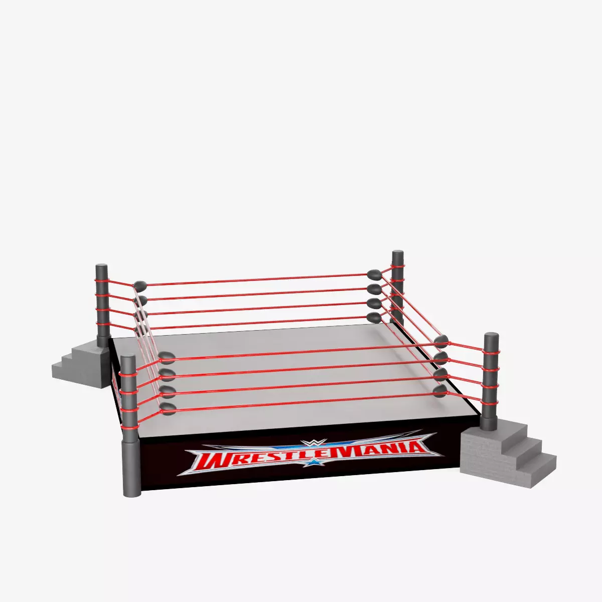 Wrestling ring Low-poly 3D model