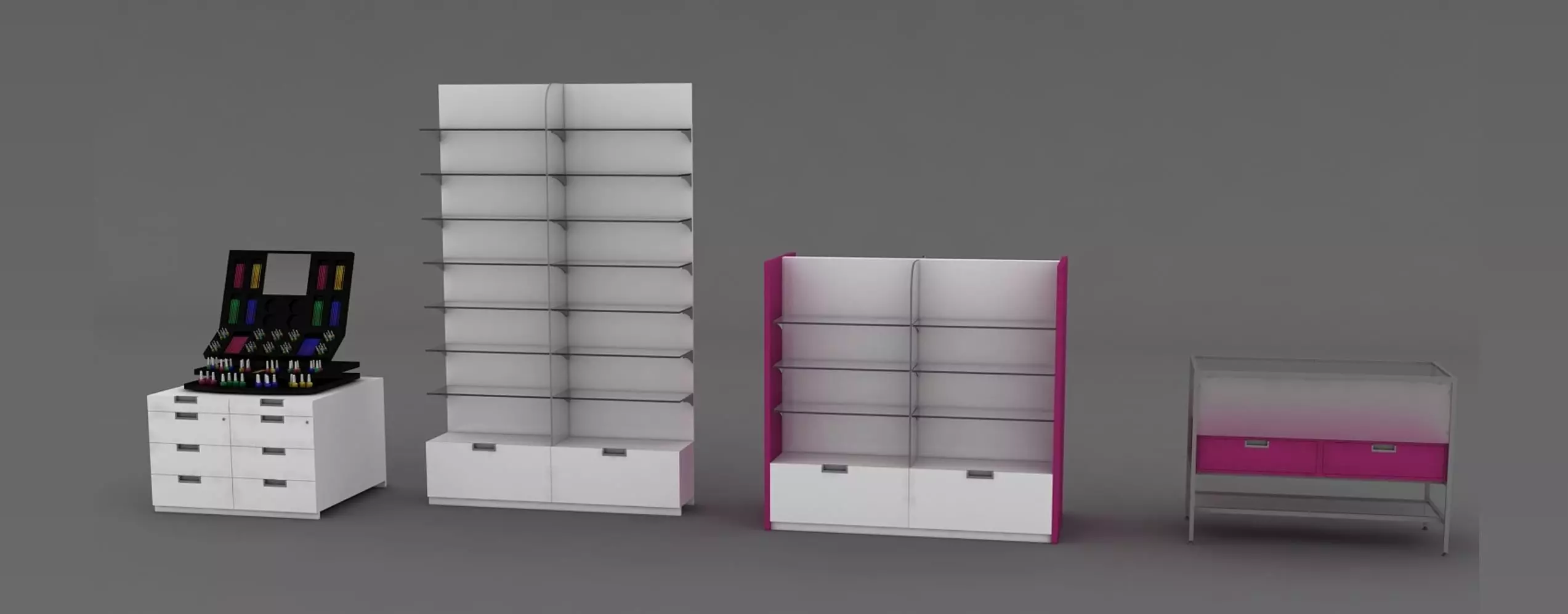 Estanteria Farmacia Free 3D model