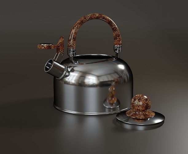 Kitchen set of 6 items 3D model 4