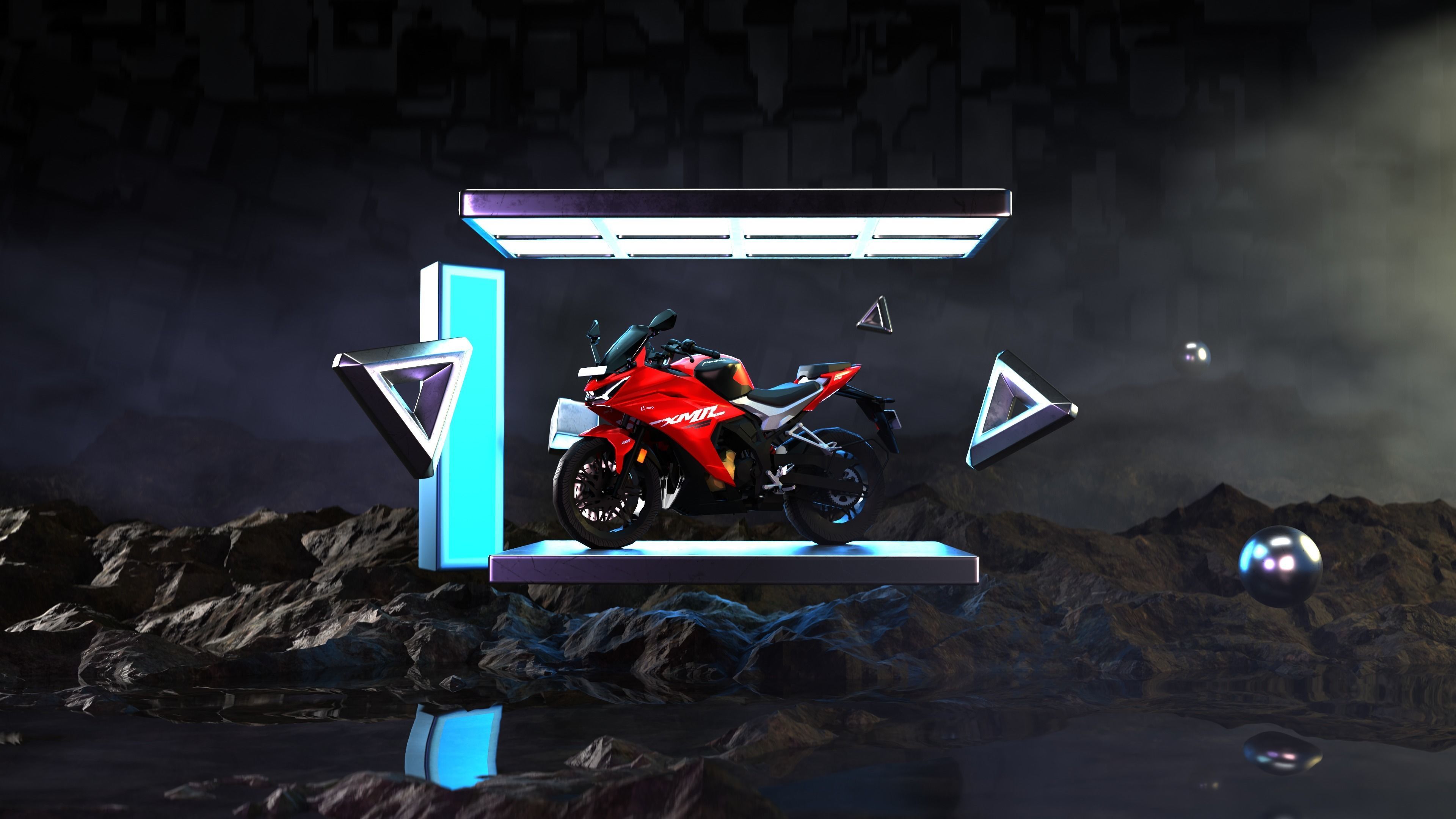 Hero XMR Low-poly 3D model_1