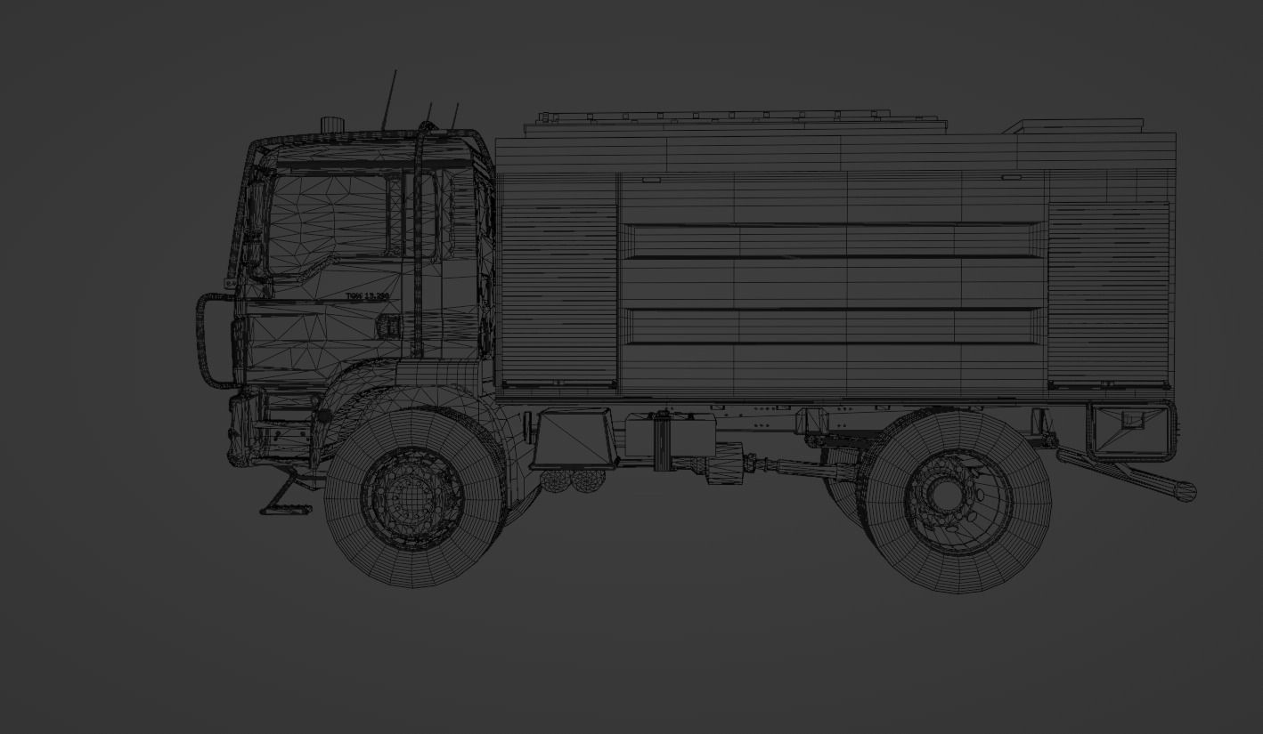 MAN TGM 13 290 Firetruck 3D model_7