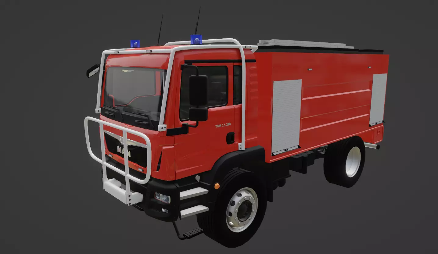 MAN TGM 13 290 Firetruck 3D model_0