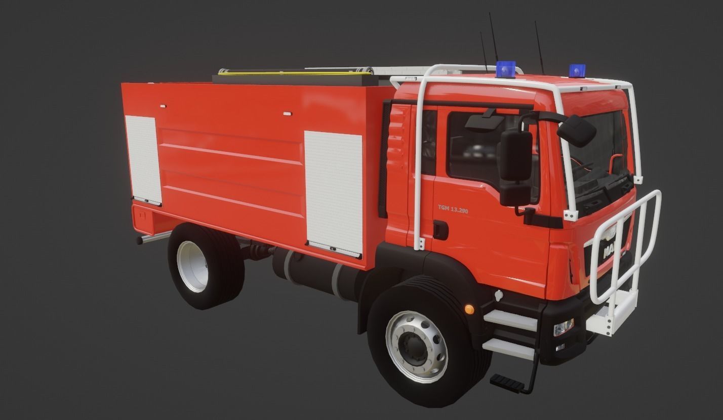 MAN TGM 13 290 Firetruck 3D model_5