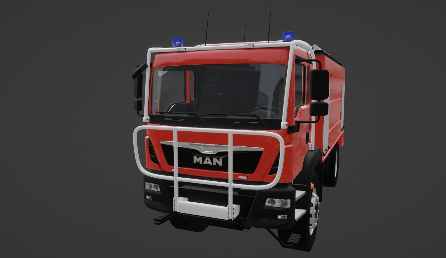 MAN TGM 13 290 Firetruck 3D model_1