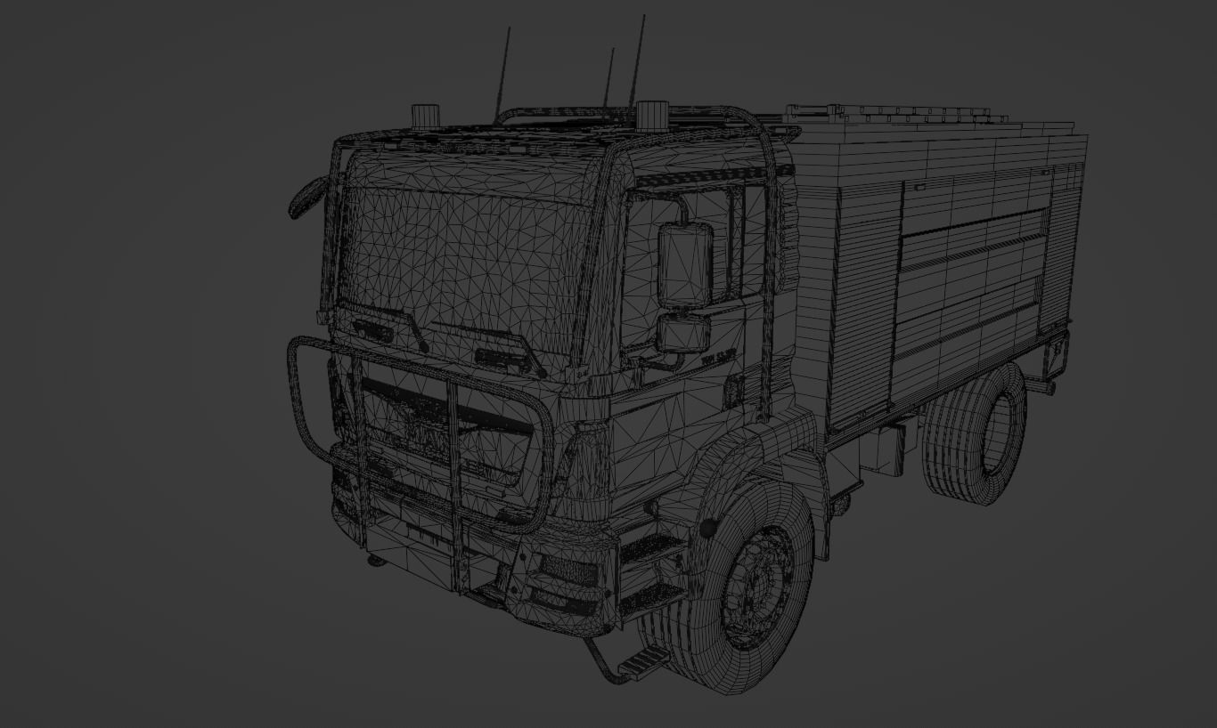 MAN TGM 13 290 Firetruck 3D model_6