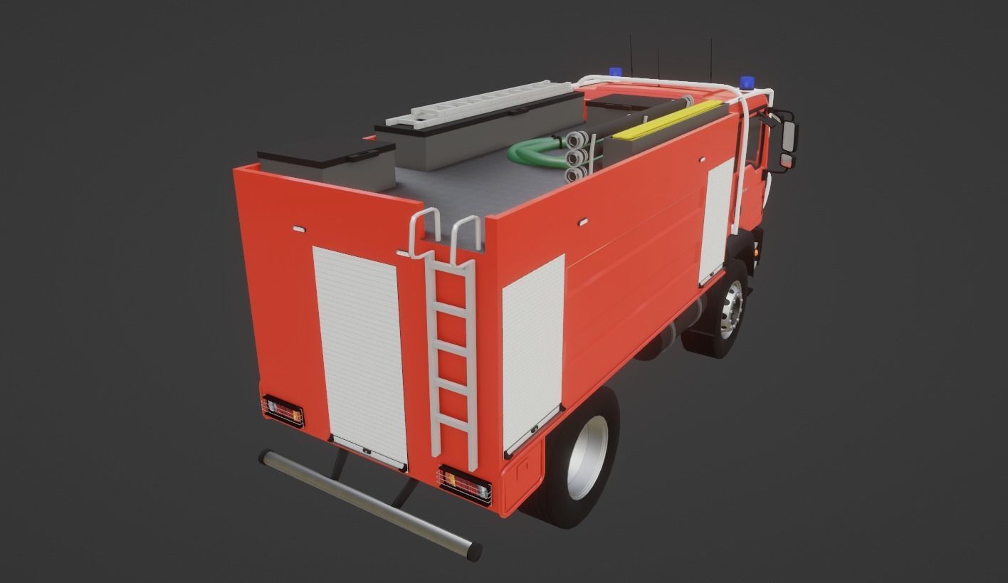 MAN TGM 13 290 Firetruck 3D model_3