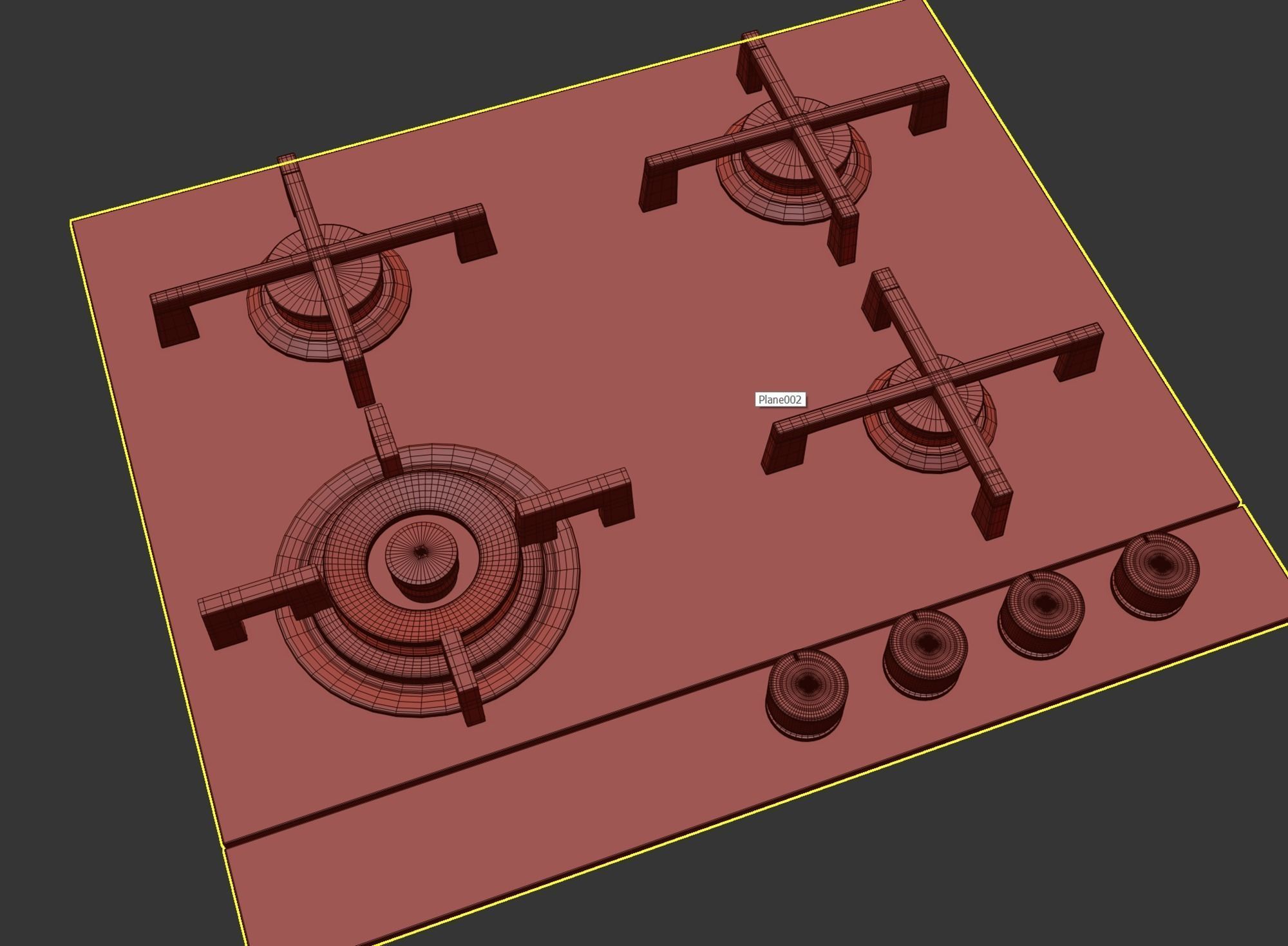 Fisher Paykel Cooktop CG604DNGGB1 3D model CGTrader