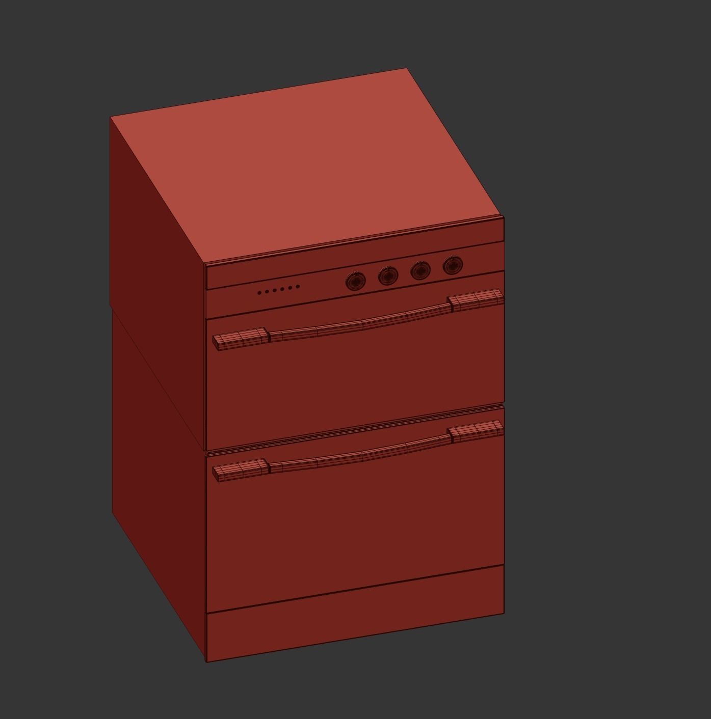 Fisher Paykel double oven OB60B77DEX3 3D model_3