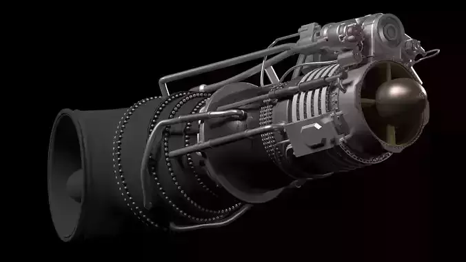 Klimov TV3-117 Model 3D