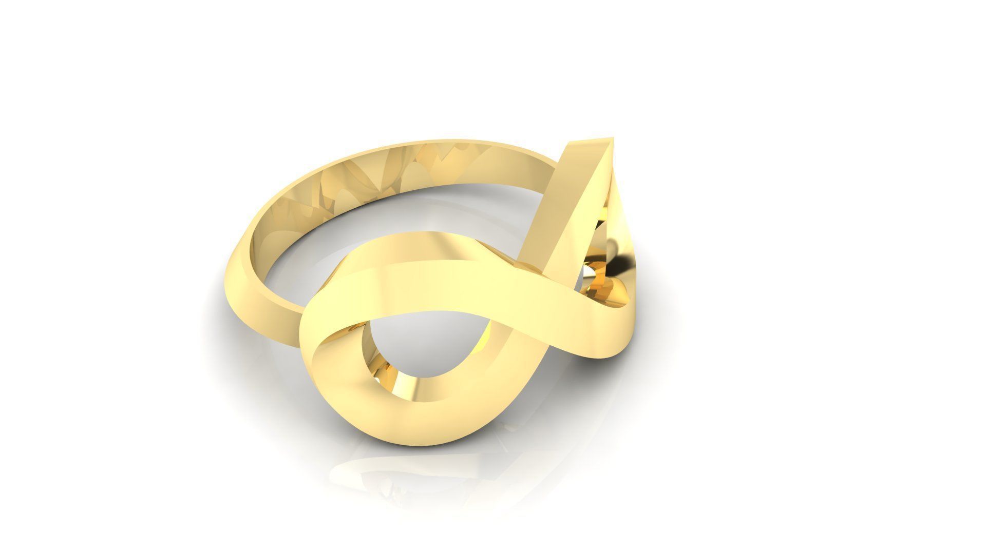 Ring M46 The luxury female ring wedding 3D print model_1