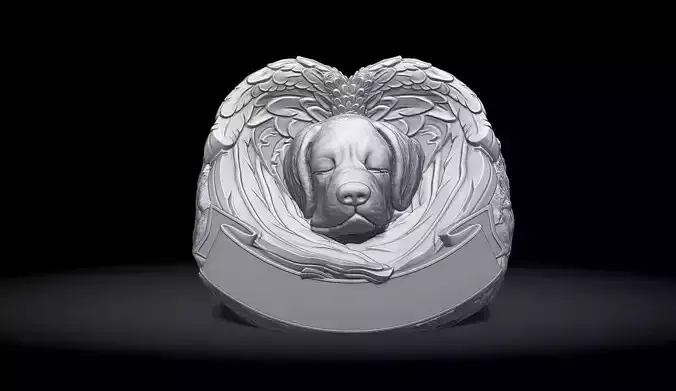 Dog Monument 3D print model