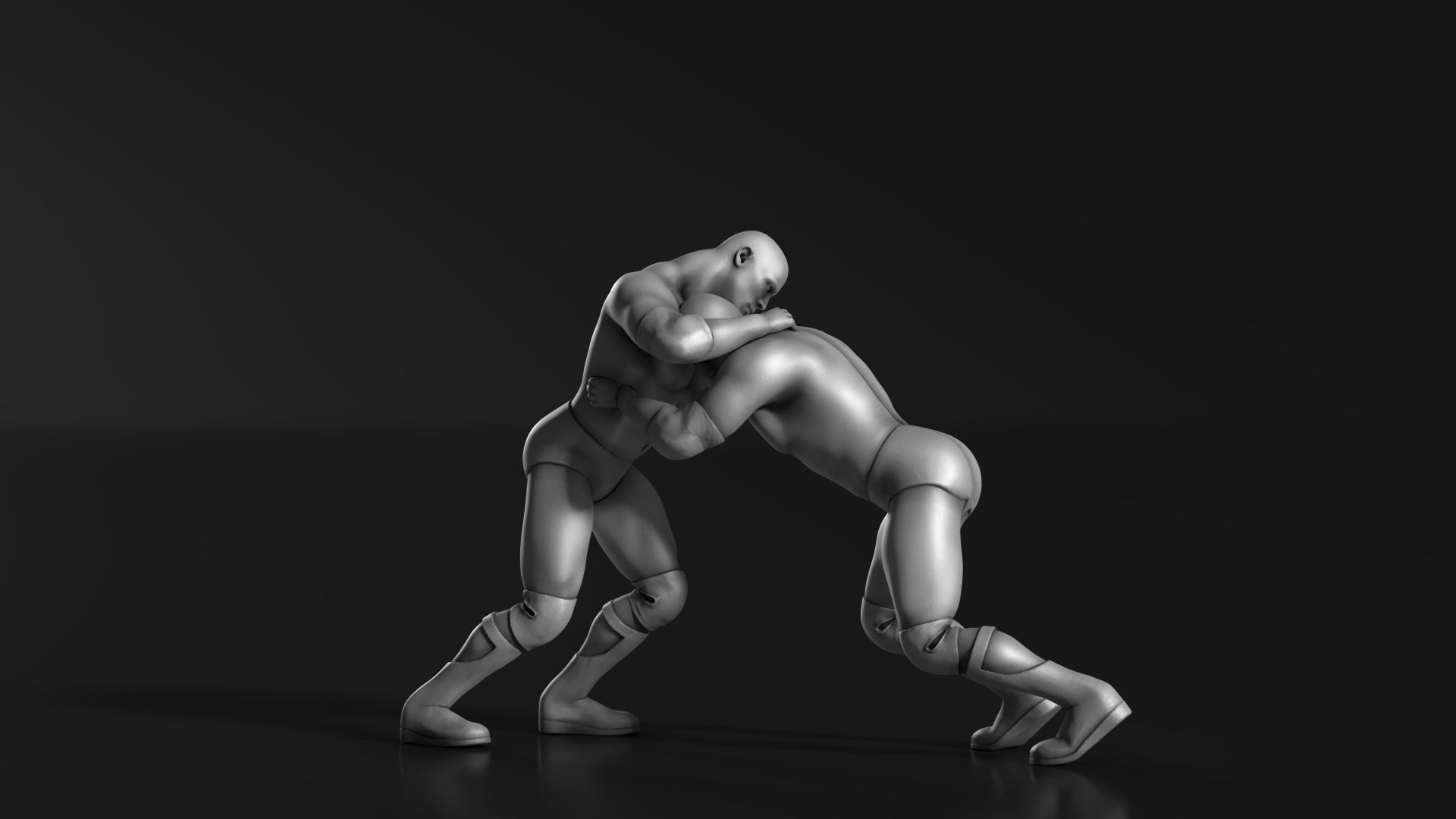 Wrestler 01 3D print model_4