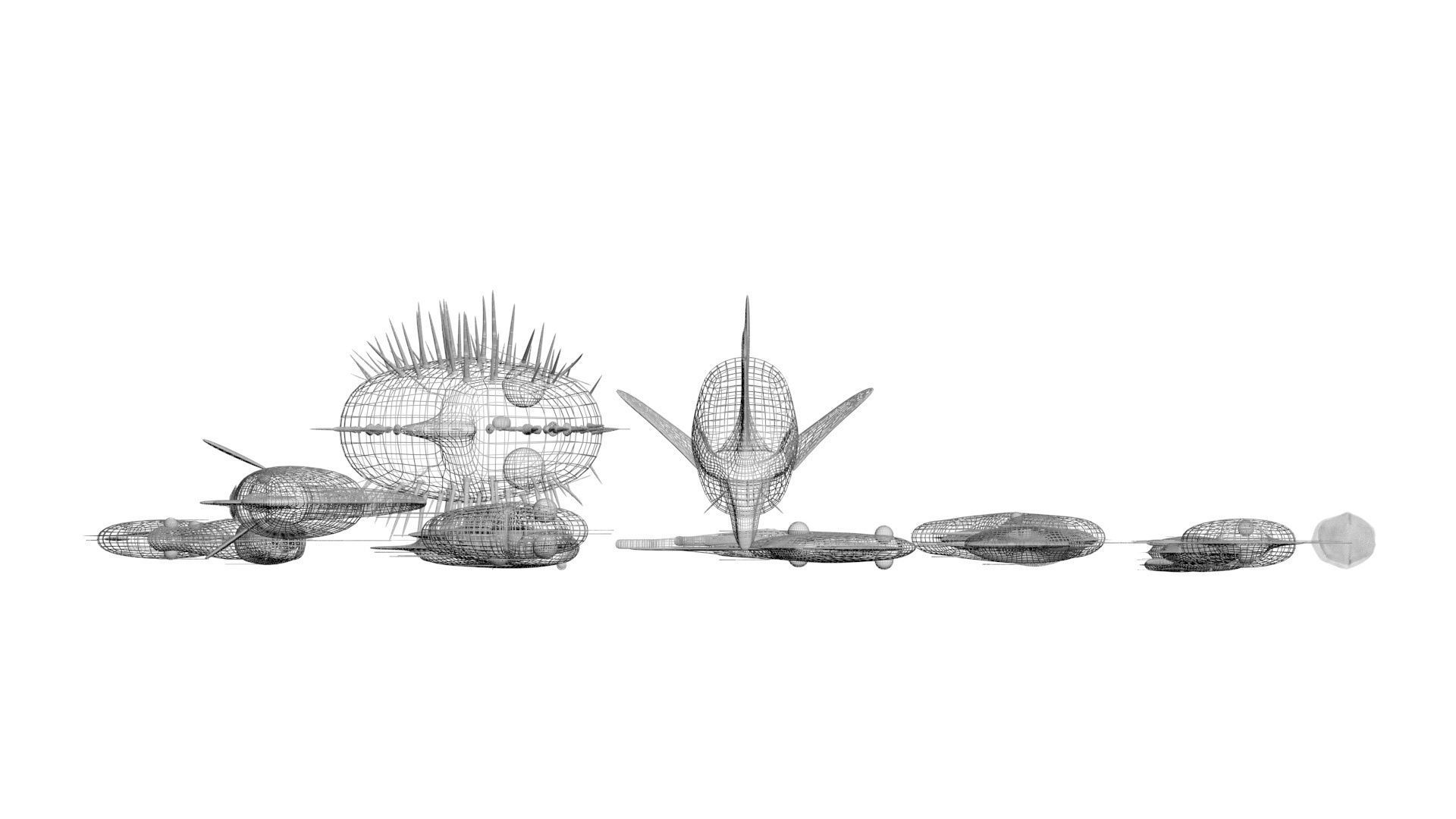 Fishes Set 3D model_48
