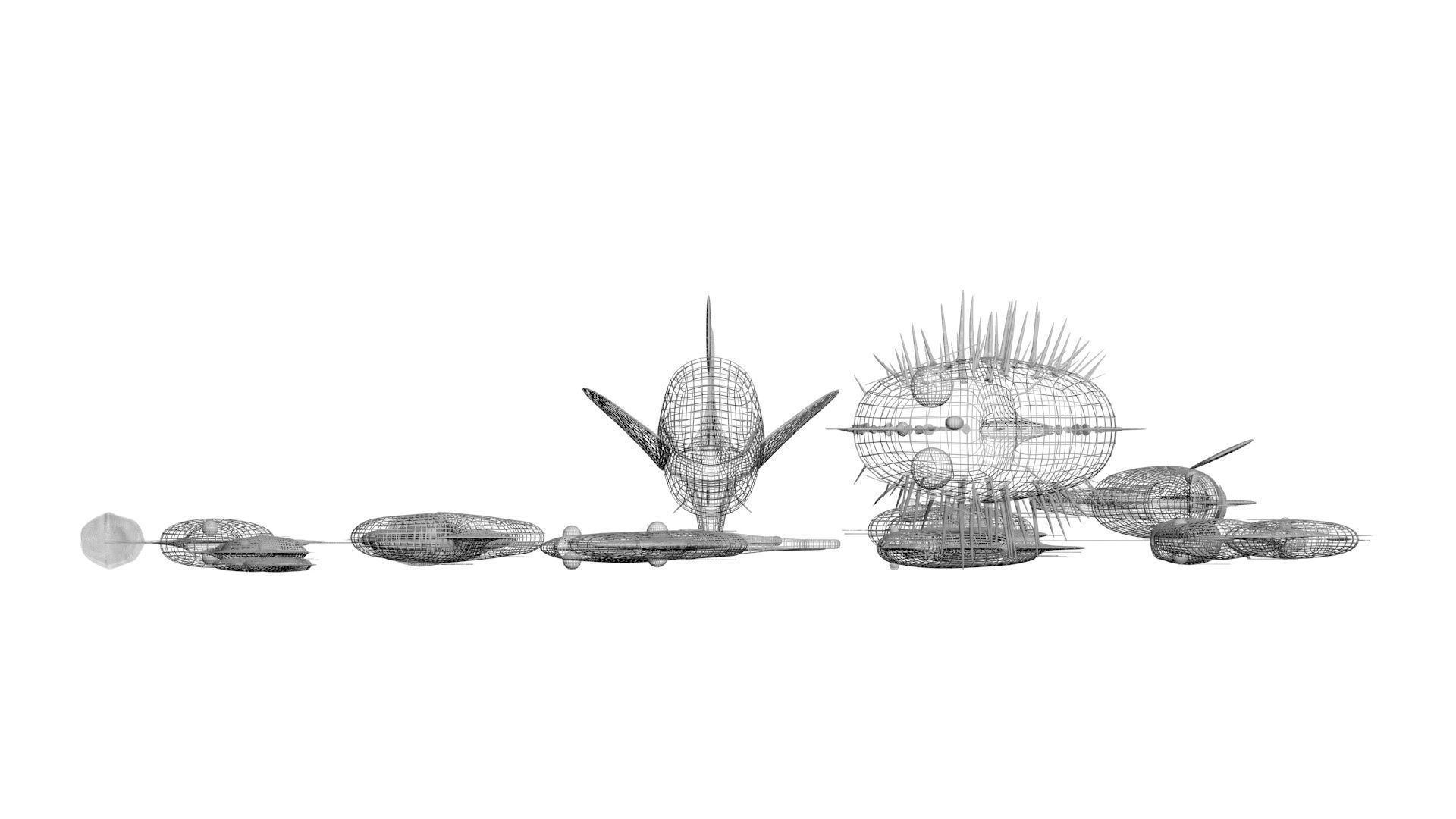 Fishes Set 3D model_45