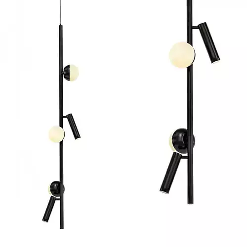 SNOTRA hanging lamp with balls 3D model
