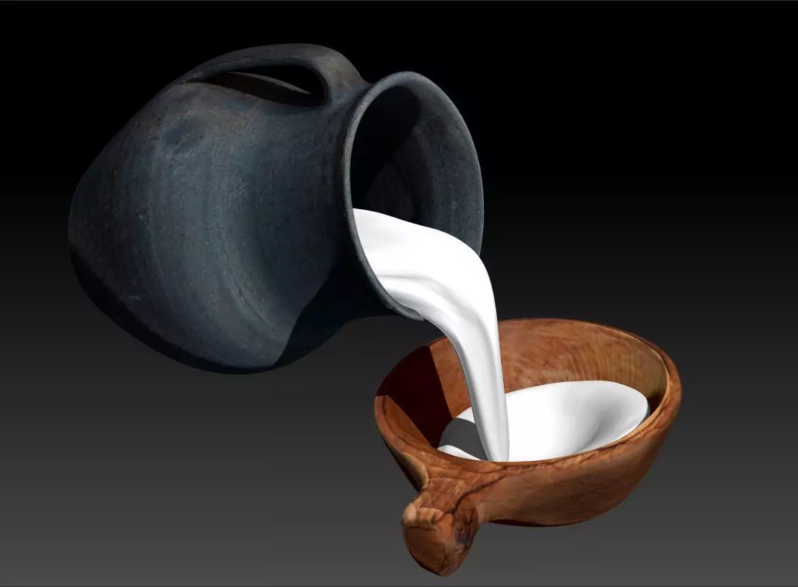Black Pot 3d scan Low-poly 3D model